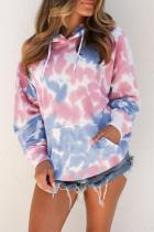 Multicolor Tie-dye Hooded Sweatshirt