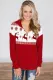 Snowflake and Reindeer Top Zip Neck Sweatshirt