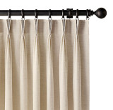 Floral Print Polyester Linen Curtain Drapery NORA
