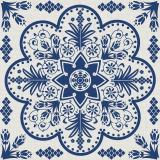 Floral Print Polyester Linen Curtain Drapery ADELAIDE