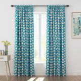 Abstract Print Polyester Linen Curtain Drapery ELODIE