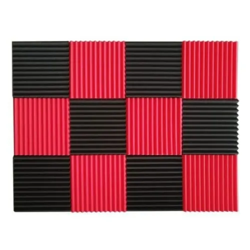 12 pcs Acoustic Sound Adsorbing Wedge Foam Wall Panels