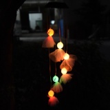 Solar halloween wind chime lamp