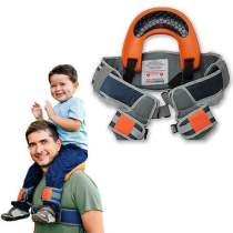 Hands-Free Shoulder Carrier with Ankle Straps and Cushioned Hip Seat Nylon Child