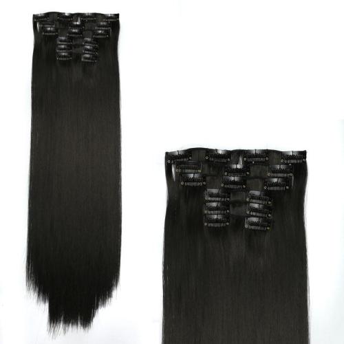 6 extensii de par drept si lung, potrivite pentru orice tip de par, delicate, sic, accesorii pentru par tip peruca