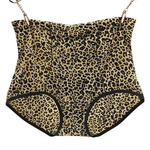 Bikini cu talie inalta pentru femei, cu animal print