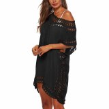 Accesoriu Sexy Lejer, pentru Plaja, cu Cusaturi cu Gauri Carlig, Maneca-V