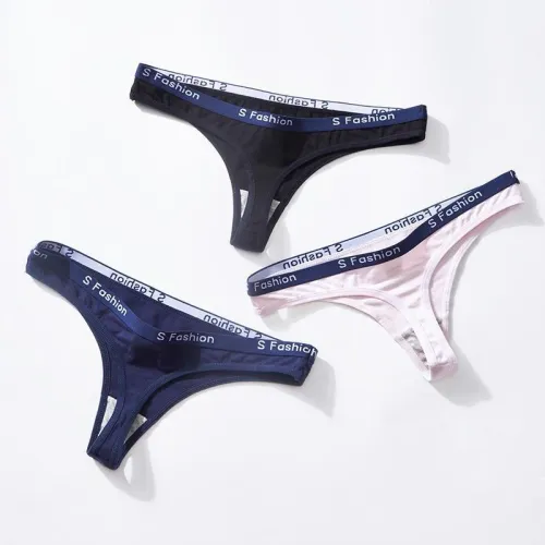 Bikini sport confortabili pentru femei, personalizați cu text, cu talie lată și joasă, model fără cusături