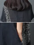 Summer Crew neck Daily Casual Cotton Dress