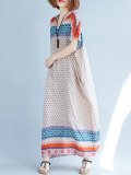 Women Multicolor Dress Shift Daytime Casual Printed Tribal Dress