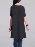 Linen Clothing For Women Sleeve Dress