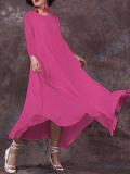 Casual A-Line Linen Maxi Dresses
