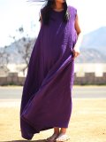 Women Summer Casual Cotton Dress Natural Lightweight Stretchy