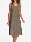 Casual Sleeveless Linen Maxi Dresses