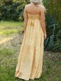 Sleeveless Printed Chiffon Casual Dresses