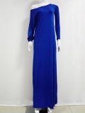 Batwing One Shoulder Casual Dress