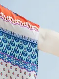 Women Multicolor Dress Shift Daytime Casual Printed Tribal Dress