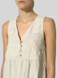 V Neck Casual Sleeveless Buttoned Dresses