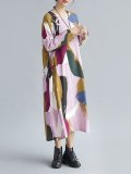 Pink A-line Floral Basic Casual Dress