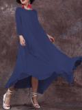 Casual A-Line Linen Maxi Dresses