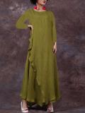 Casual A-Line Linen Maxi Dresses