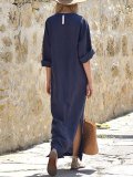 Statement Solid Casual Dress