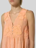 V Neck Casual Sleeveless Buttoned Dresses