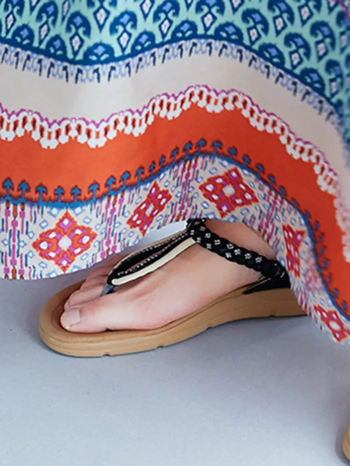 Women Multicolor Dress Shift Daytime Casual Printed Tribal Dress