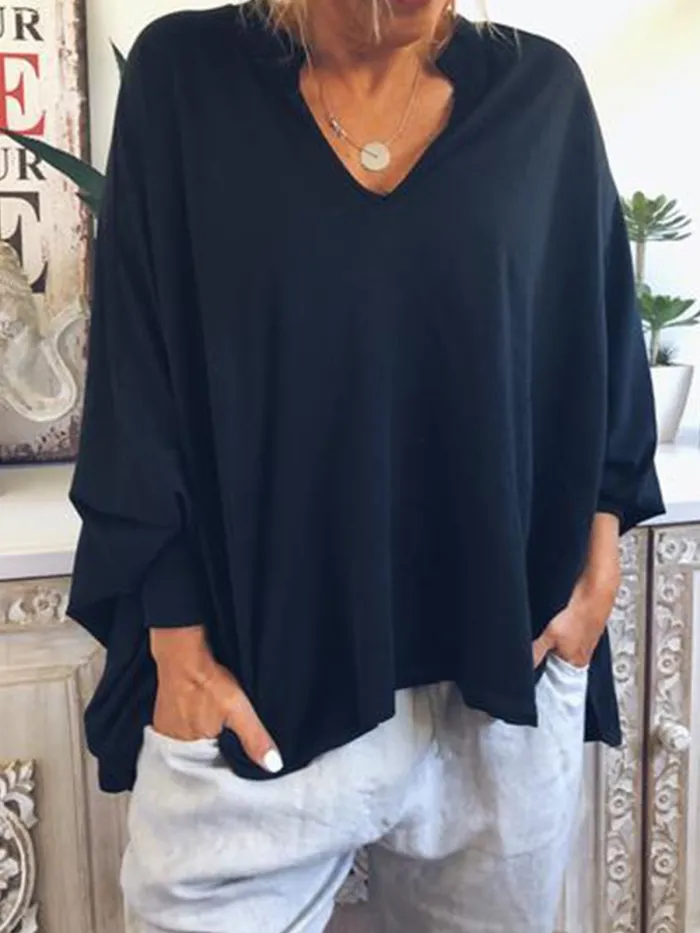 Women Casual Loose Tops Tunic Blouse Shirt