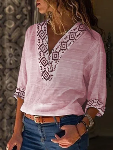 Casual 3/4 Sleeve Shirts & Tops