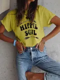 Women Casual Printed Tops Tunic T Shirt