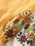 Women Casual Embroidery Tops Tunic Blouse Shirt