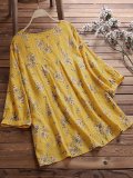 Women Casual Loose Floral Tops Tunic Blouse Shirt