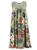 Women Casual Printed Tops Tunic Mini Dress