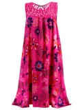 Women Casual Printed Tops Tunic Mini Dress
