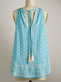 Sleeveless Casual Floral Shirts & Tops