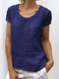 Summer Short Sleeve Round Neck Casual T-Shirts