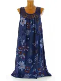 Women Casual Printed Tops Tunic Mini Dress