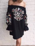Ruffles Floral Beach Cover-Up
