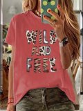 White Round Neck Short Sleeve Shirts & Tops