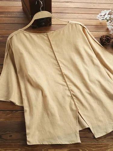 Round Neck Short Sleeve Shirts & Tops