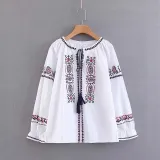 V Neck Long Sleeve Shirts & Tops