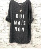 Long Sleeve Letter Shirts & Tops