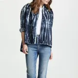 Blue Floral V Neck Casual Shirts & Tops