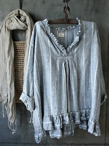 Striped Casual Causal Tops