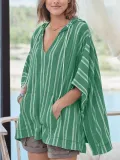 Summer  Pocket striped dress