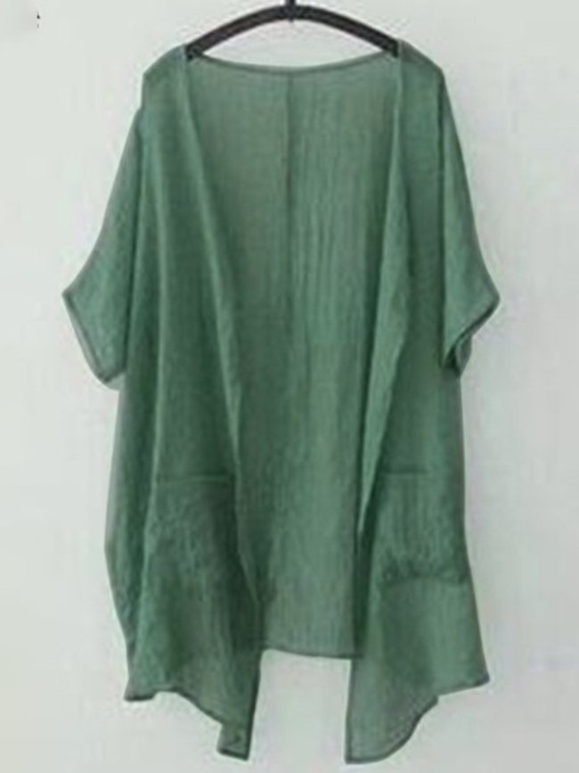 Short Sleeve Solid Shirts & Tops