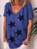 Short Sleeve V Neck Shirts & Tops