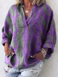 Long Sleeve V Neck Shirts & Tops
