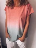 Casual Cotton-Blend O-Neck Shirts & Tops